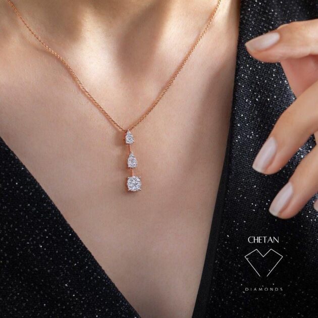 Three Stone Harmony Necklace