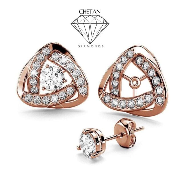Convertible Diamond Stud Earrings