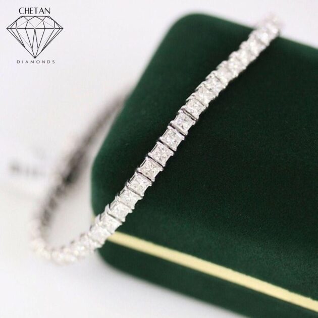 Princess Cut Diamond Bracelet